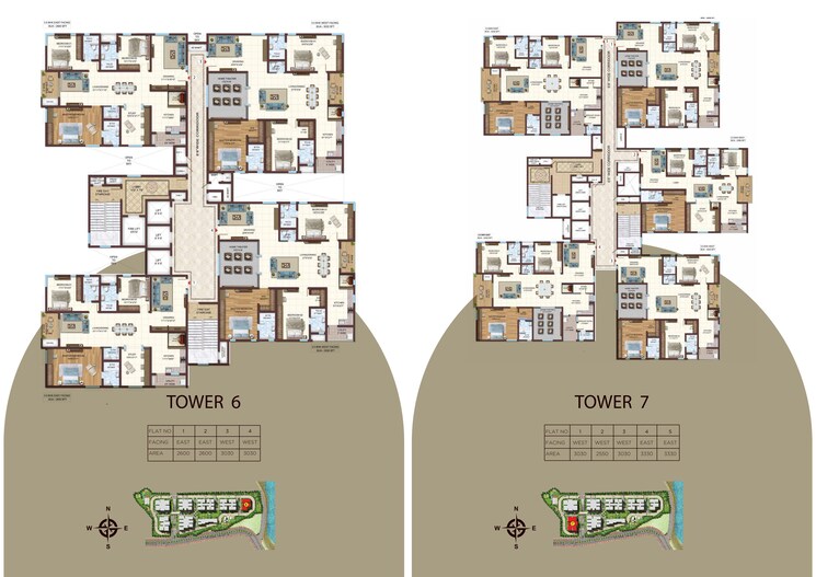 Master Plan, vasavi-atlantis 3.5 Bedroom 3030 Sq.Ft. Apartment In Narsingi Hyderabad 7445380