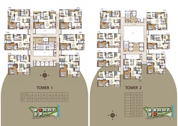 Master Plan in 3.5 BHK Apartment at Vasavi Atlantis, Narsingi – for Sale