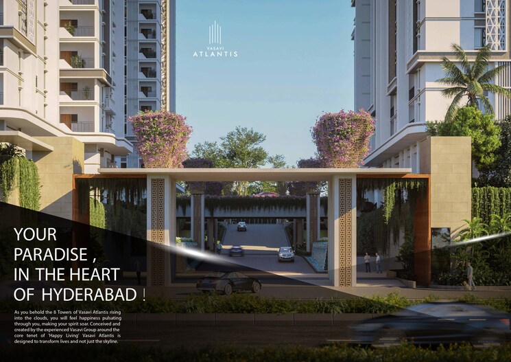 Exterior View, vasavi-atlantis 3.5 Bedroom 3030 Sq.Ft. Apartment In Narsingi Hyderabad 7445380