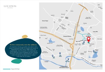 3 BHK Apartment – Map Location View at EIPL Corner Stone, Gandipet - for Sale