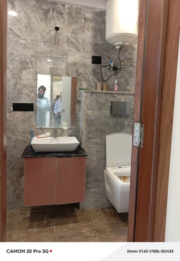 Bathroom in 1 BHK Builder Floor at Chattarpur – for Sale