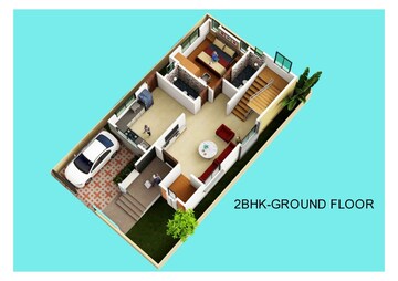 Floor Plan in 2 BHK Apartment at Sai Nivas Hyderabad, Saidabad – for Sale