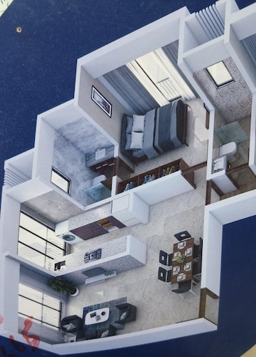 Floor Plan in 1 BHK Builder Floor at Vakola – for Sale