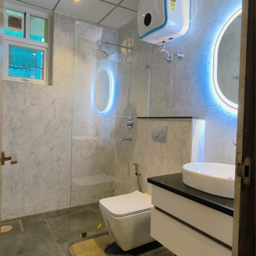 Bathroom in 4 BHK Apartment at Maya Green Lotus Utsav, International Airport Road – for Sale