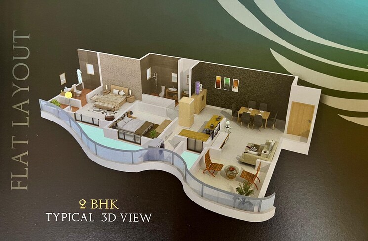 Master Bedroom, jhamtani-ace-almighty-phase-i 2 Bedroom 756 Sq.Ft. Apartment In Wakad Pune 7449910