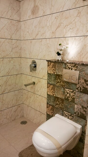 Bathroom in 3 BHK Apartment at Green Valley Residencia, Ghazipur – for Sale