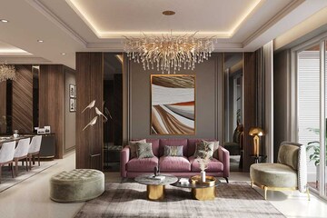 Living Room in 3 BHK Apartment at Hiranandani Empress Hill, Powai – for Sale