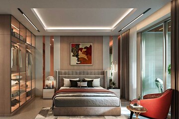 Master Bedroom in 3 BHK Apartment at Hiranandani Empress Hill, Powai – for Sale