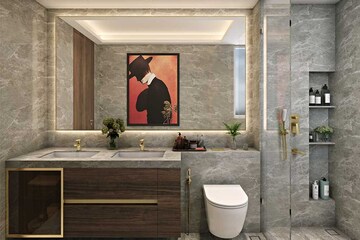 Attached Bathroom in 3 BHK Apartment at Hiranandani Empress Hill, Powai – for Sale