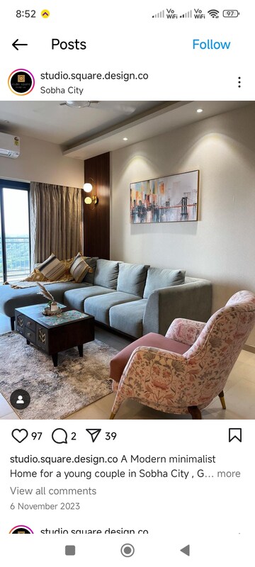 Living Room in 3 BHK Builder Floor at Shalimar Bagh – for Sale
