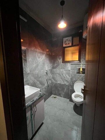 Bathroom in 2 BHK Builder Floor at Chattarpur – for Sale