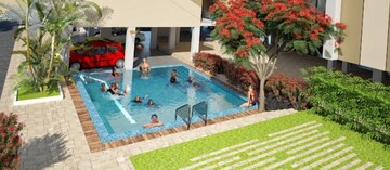 Swimming Pool in 3 BHK Apartment at Skyline Park, Vip Road – for Sale