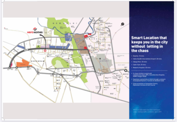 3 BHK Apartment – Map Location View at Hero Homes Gurgaon, Sector 104 - for Sale