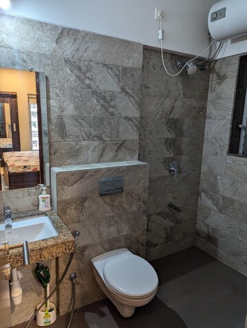 Bathroom in 3 BHK Apartment at Runwal 25 Hour Life, Manpada – for Sale