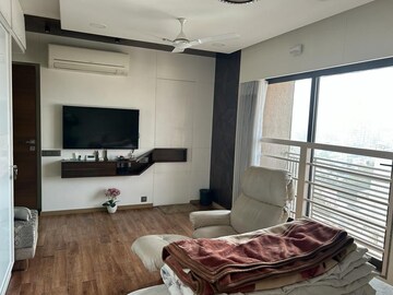 Living Room in 3 BHK Apartment at Sangani Shaligram Lakeview, Near Vaishno Devi Circle On Sg Highway – for Sale