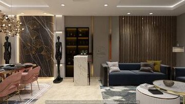 Living Room in 3 BHK Builder Floor at Mahavir Enclave – for Sale