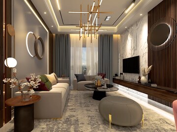 Living Room in 3 BHK Apartment at Ambala Highway – for Sale