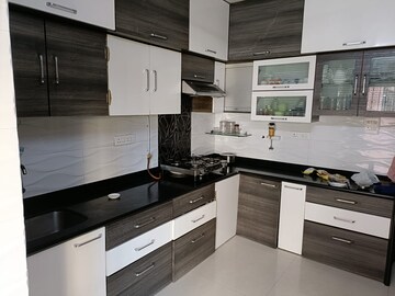 Kitchen in 3 BHK Apartment at Jay Balaji CHS, Nerul Sector 6 – for Sale