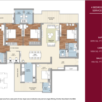 5 BHK Apartment For Resale in Tulip Crimson Sector 75 Gurgaon  7455493