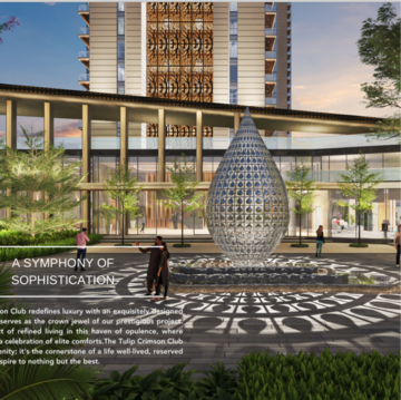 5 BHK Apartment – Exterior View View at Tulip Crimson, Sector 75 - for Sale