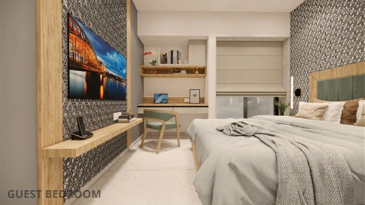 Bedroom, nyati-exuberance-1 2 Bedroom 702 Sq.Ft. Apartment In Undri Pune 7456637