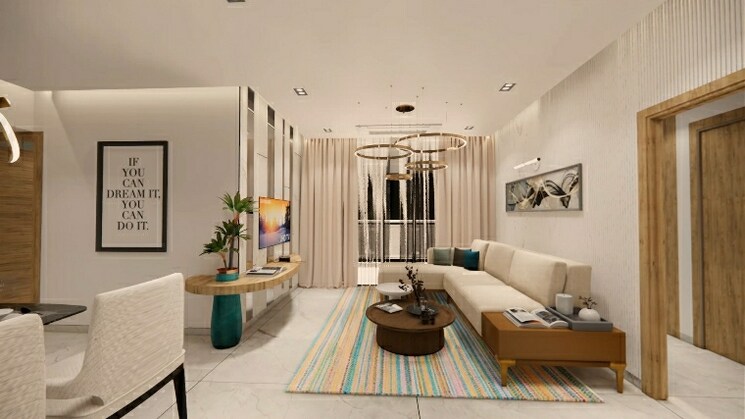 Living Room, nyati-exuberance-1 2 Bedroom 702 Sq.Ft. Apartment In Undri Pune 7456637
