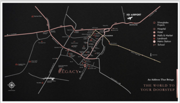 3 BHK Apartment – Map Location View at Sector 63a - for Sale