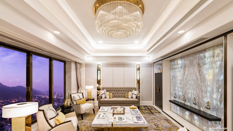 Living Room, sheth-montana-phase-3 4 Bedroom 1781 Sq.Ft. Apartment In Mulund West Mumbai 7459090