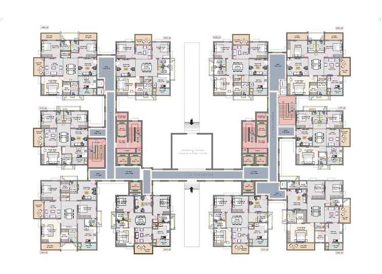 Floor Plan, kollur 3 Bedroom 1910 Sq.Ft. Apartment In Kollur Hyderabad 7459932