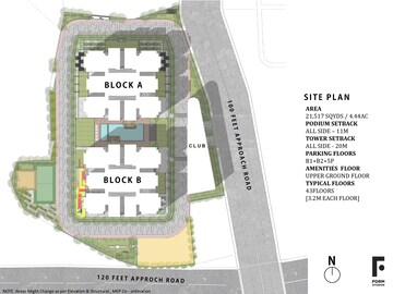 Master Plan in 3 BHK Apartment at Greenspace Marvel, Manikonda – for Sale