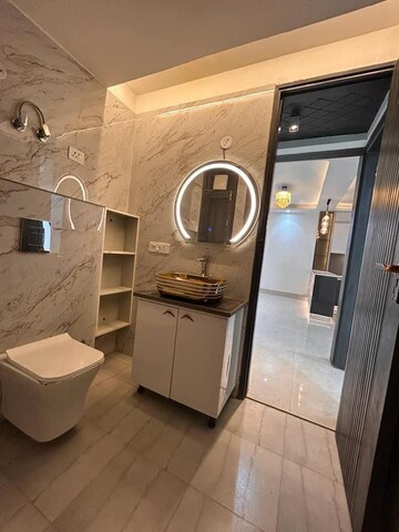 Bathroom in 3 BHK Builder Floor at Chattarpur – for Sale