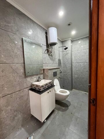 Bathroom in 3 BHK Builder Floor at Chattarpur – for Sale