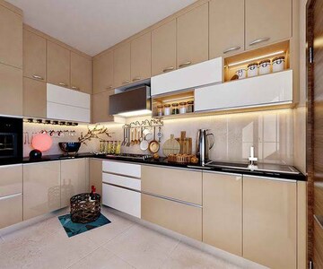 Kitchen in 3 BHK Apartment at Rajapushpa Provincia, Narsingi – for Sale