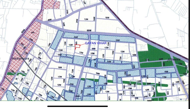 Map Location, gyan-vihar  100 Sq.Yd. Plot In Sanganer Jaipur 7462871