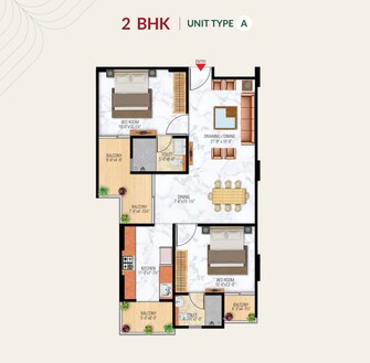 2 BHK Apartment For Resale in Uttam Heights Engineers Colony Jaipur  7463634