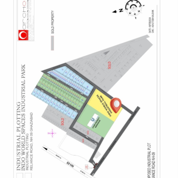  Industrial Plot – Map Location View at Dasna - for Sale
