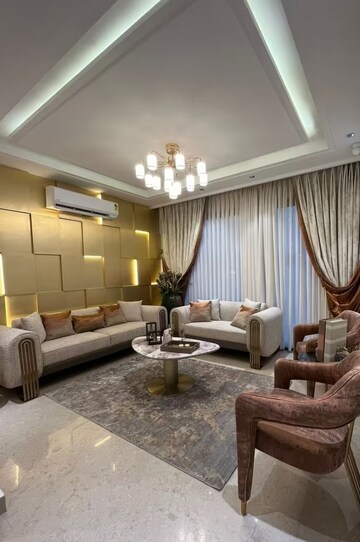 Living Room in 3 BHK Apartment at Vip Road – for Sale