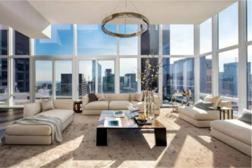 Living Room in 4 BHK Apartment at Smart World One DXP, Sector 113 – for Sale