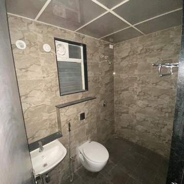 Bathroom in 3 BHK Apartment at Nyati Elysia, Santipur – for Sale