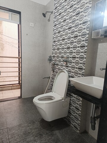 Bathroom in 2 BHK Apartment at Bhairaav Goldcrest Residency, Ghansoli – for Sale