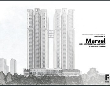 4 BHK Apartment – Exterior View View at Greenspace Marvel, Manikonda - for Sale