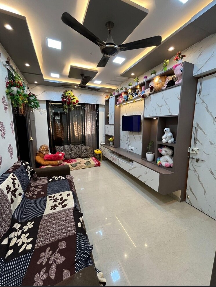 Living Room, usha-kiran-residency 3 Bedroom 1300 Sq.Ft. Apartment In Joveli Thane 7181845