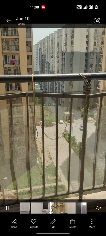 Balcony in 3 BHK Apartment at Aditya World City, Shahpur Bamheta – for Sale
