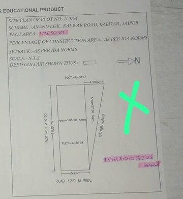  Plot For Sale in Ansal Sun City, Kalwar Road