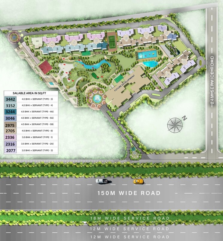 Master Plan, m3m-mansion 4 Bedroom 2700 Sq.Ft. Apartment In Sector 113 Gurgaon 7473578