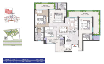 3.5 BHK Apartment For Sale in M3M Mansion, Sector 113