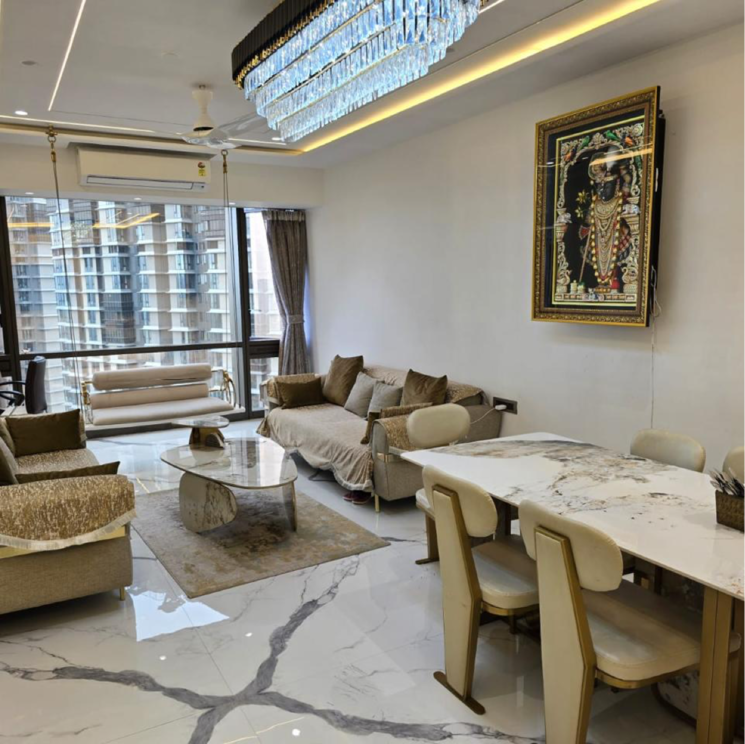 Living Room, lodha-trump-tower 4 Bedroom 1600 Sq.Ft. Apartment In Kamala Mill Mumbai 7474361