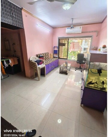 Living Room in 1 BHK Apartment at Rutu Estate, Brahmand – for Sale