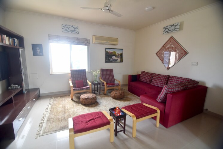 Living Room, vascon-eves-garden 4 Bedroom 2880 Sq.Ft. Apartment In Baner Pune 7476017