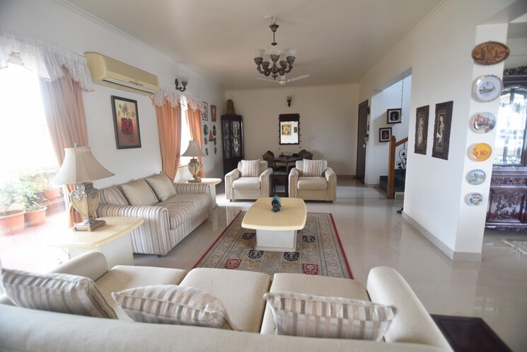 Living Room, vascon-eves-garden 4 Bedroom 2880 Sq.Ft. Apartment In Baner Pune 7476017